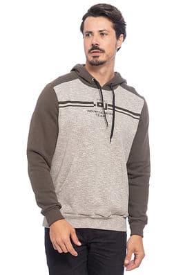 Blusão Masculino Bicolor Estampado